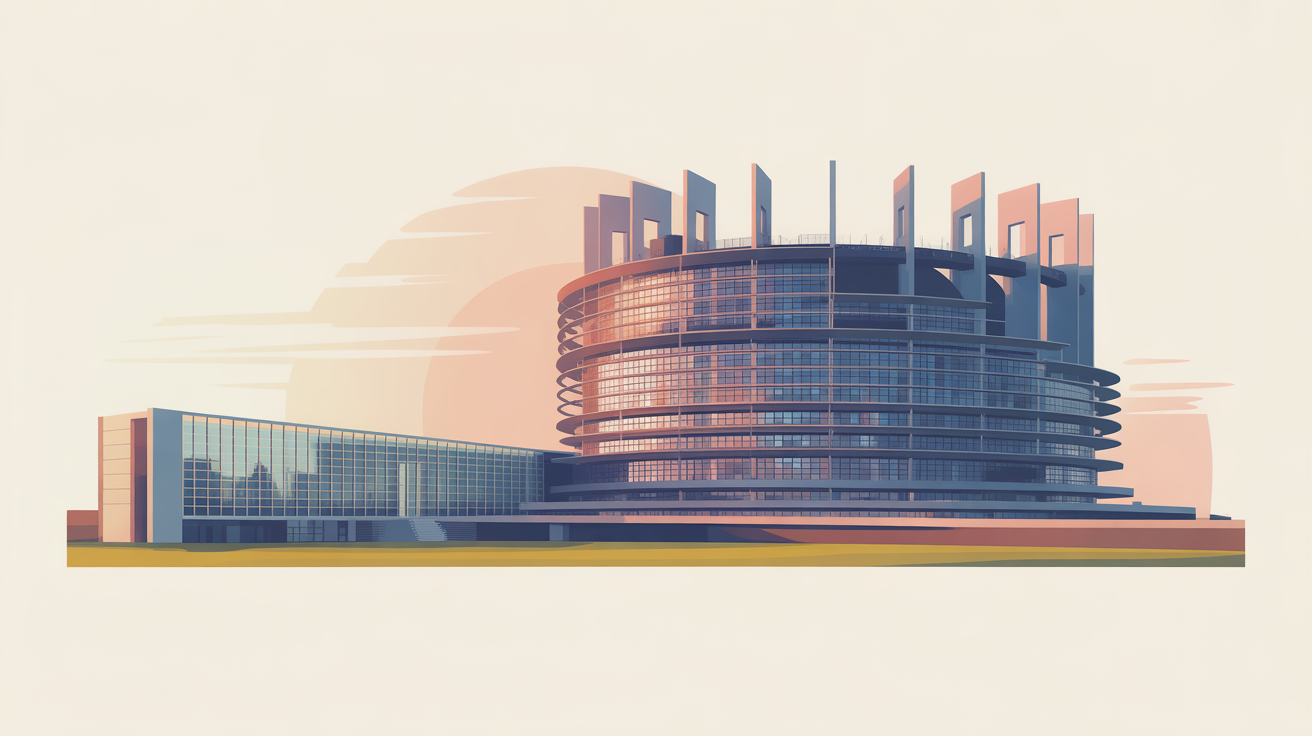 Illustration Europe pour l'examen civique - L'Union européenne : institutions européennes, euro, citoyenneté européenne, traités, symboles de l'UE.