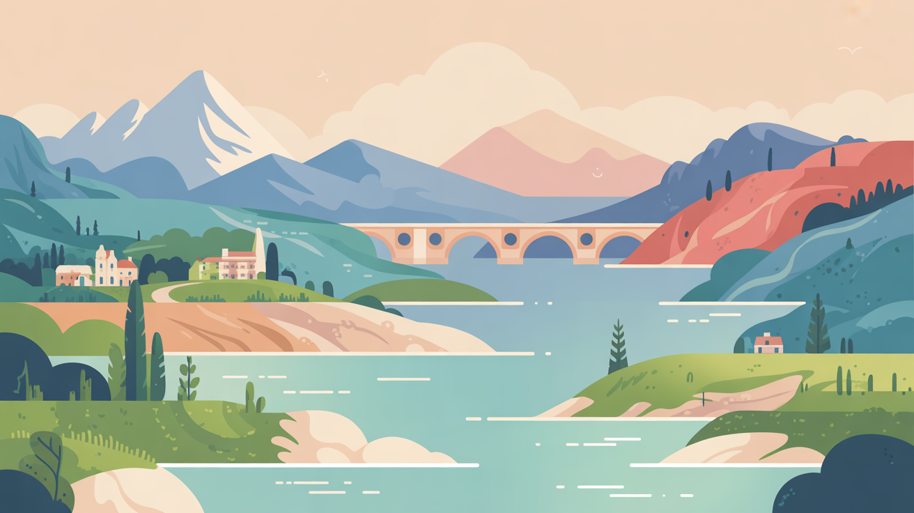 Illustration Géographie pour l'examen civique - Découvrez la géographie française : régions, départements, villes principales, fleuves, montagnes, et territoires d'outre-mer.